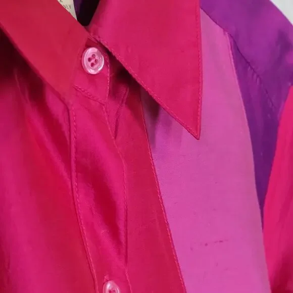 Vintage Neiman Marcus Silk Shirt | Large - Picture 7 of 11